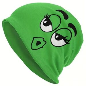 NWT! Unisex Green Girl M&M Candy Beanie!